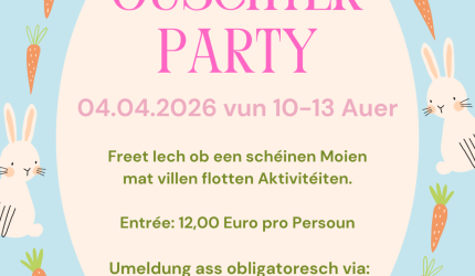 Blue Orange Green Pastel Easter Brunch Invitation Flyer (1)